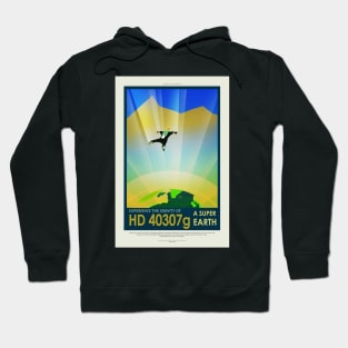 Super Earth, Travel Poster Hoodie